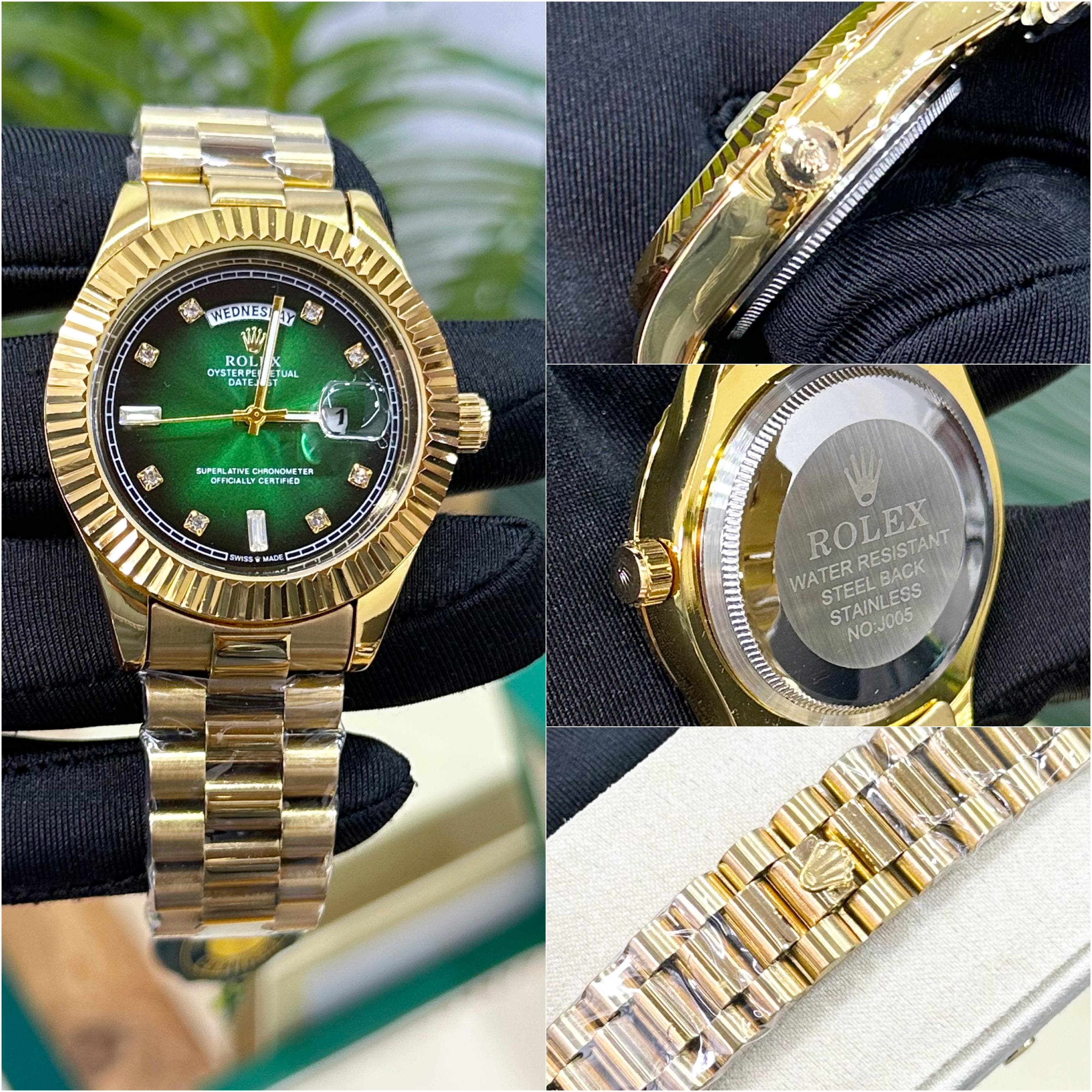 Role_xx day date gold green premium