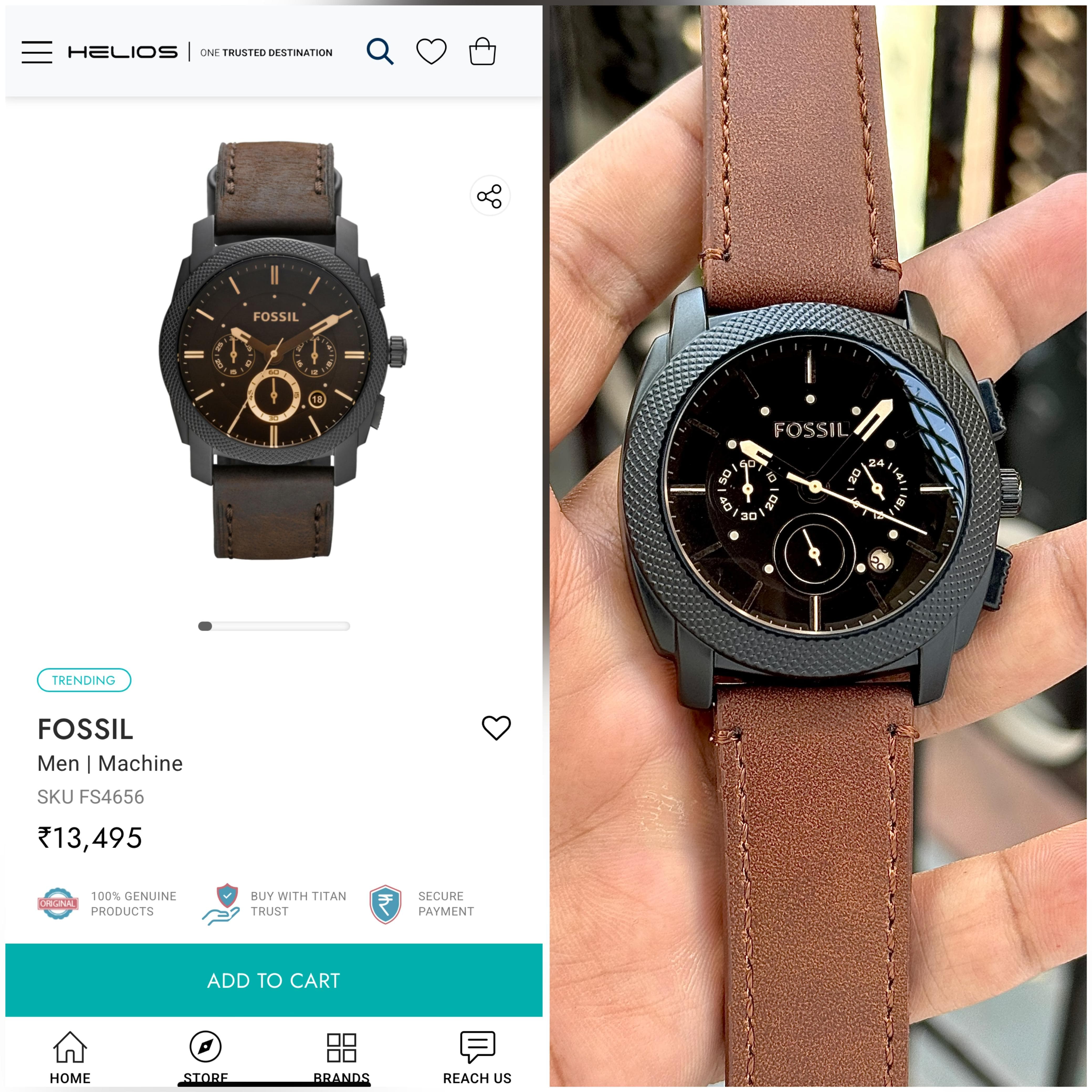 Fossi_l FS4682 chronograph machine heavy quality